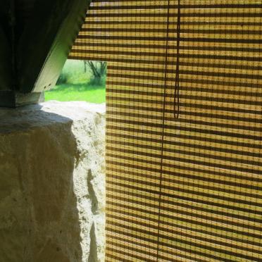 bamboo roll-up blinds