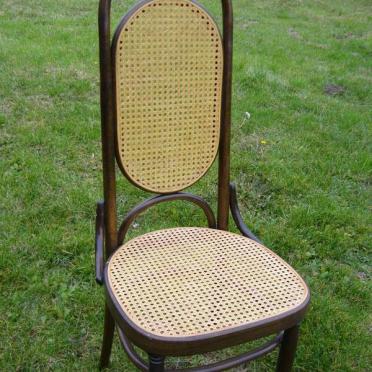 caned chair